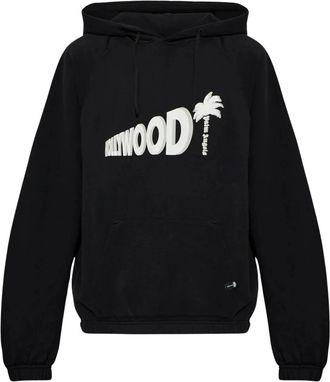 Palm Angels Felpa Loose Sunset Blvd Palm - - Sweatshirts & Hoodies - Uomo - Nero - M