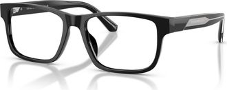 Emporio Armani 56mm Rectangle optical glasses in Black at Nordstrom