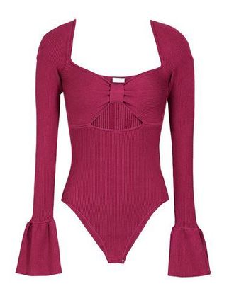 8 by YOOX RIBBED-KNIT LONG-SLEEVE BODYSUIT