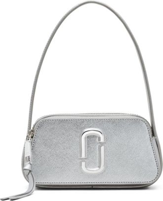 Marc Jacobs The Metallic Slingshot shoulder bag - women - Polyurethane/Leather - One Size - Silver