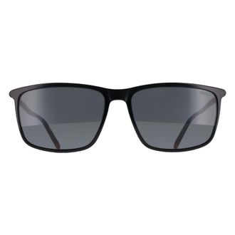 HUGO BOSS by Rectangle Mens Black Grey HG 1374/S - One Size
