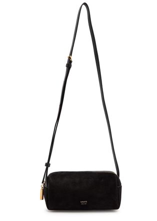 Khaite Kye Mini Suede and Leather Cross-body bag - Black - One Size