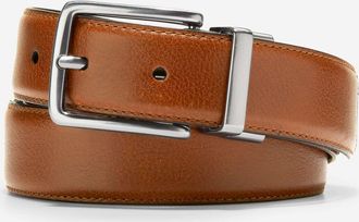 Cole Haan Mens Reversible Feather Edge Belt - Brown Size 32