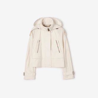 Burberry Cropped Lightweight Cotton Ladymoor Jacket