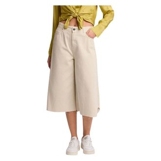 Kocca Cropped Jeans, female, Beige, Size: XS Cropped Wide-leg Pants