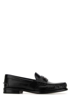 Prada Black Leather Loafers