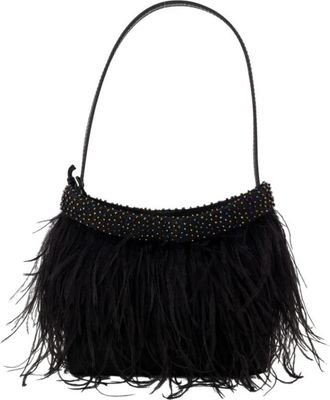 Staud Winslow Tas - Dames - Schoudertassen - Zwart - ONE Size - Leer - Tassen