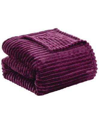 Luxury Home Reversible Striata Ribbed Corduroy Oversized Plush Blanket