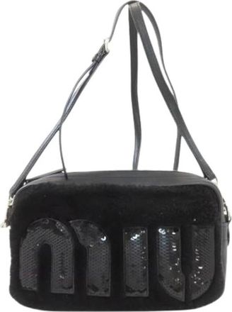Miu Miu Pre-owned Cross Body Bags, female, Black, Size: ONE SIZE Pre-owned Shoulder Bag