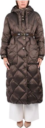Max Mara Abrigo largo acolchado Abete - Coats - Mujer - Marr&oacute;n - XS