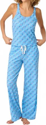 PJ Salvage Cami Spangled Summer Set In Bay Blue Star