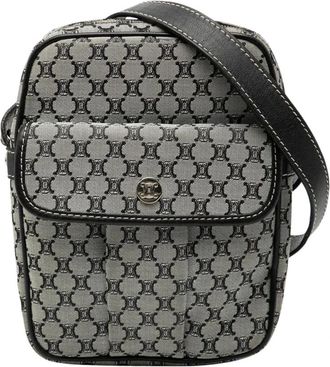 Celine Pre-owned Cross Body Bags, female, Gray, Size: ONE SIZE Pre-owned Vintage Monogram Canvas Crossbody Bag