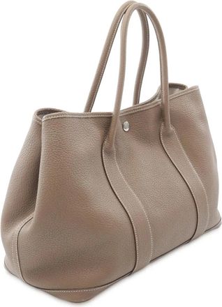 Herm&egrave;s Borsa tote Garden Party 36 in pelle Negonda 2014 - Marrone