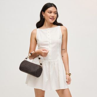 Urban Expression Rachel - Straw Clutch in Chocolate at Nordstrom