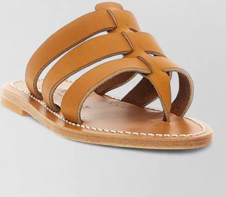 K.Jacques leather flip-flop sandals