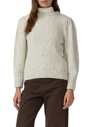 s.Oliver Strickpullover S.OLIVER, Damen, Gr. 36, sanftes wei&szlig;, Strick, Obermaterial: 48% Polyacryl, 42% Baumwolle, 10% Polyester, meliert, relaxed fit normal, 