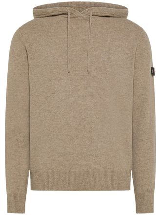 Peuterey Textured Yak Wool Sweater With Adjustable Hood