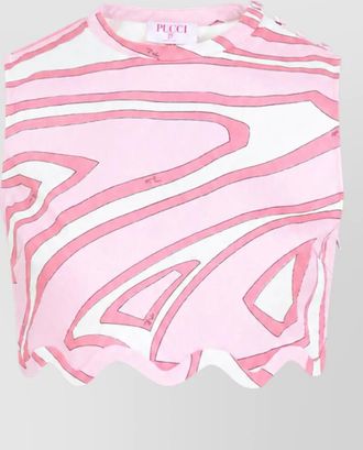 Pucci sleeveless cropped top