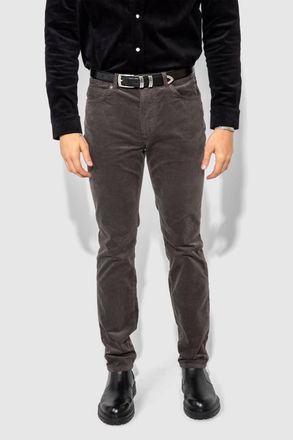 Monfrere Brando Velvet Slim Straight Jeans In Velvet Carbon