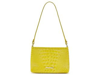 Brahmin Lorelei Cross Body Womens Handbags Vivid Yellow, Leather/Polyester