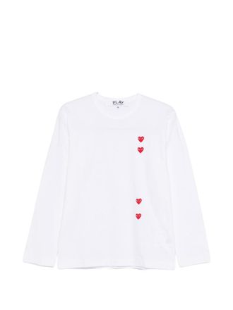 Comme Des Gar&ccedil;ons White Crew Neck T-Shirts