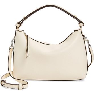 Tory Burch Mellow Leather Shoulder Bag in Light Cream at Nordstrom