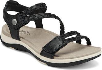 Earth Stellon Ankle Strap Sandal in Black at Nordstrom, Size 8.5