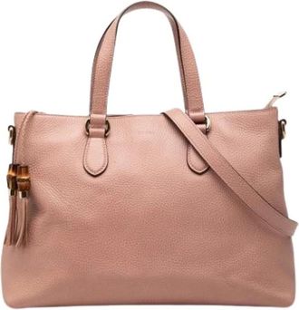 Gucci Pre-owned Handbags, female, Pink, Size: ONE SIZE Pre-owned Vintage Shoulder Bag