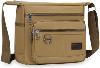 Generic Mens Canvas Shoulder Bag, Lightweight Storage Bag, Crossbody Bag with Adjustable Strap, Suitable for Office, Daily Commuting and Business Meetingsz (0