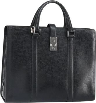 Gucci Pre-owned Handtas - Dames - Vintage Handtas - Zwart - ONE Size - Leer - Vintage