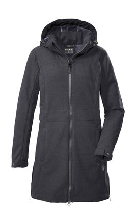 G.I.G.A. DX by killtec Softshellparka GW 34 WMN SFTSHLL PRK, Damen, Gr. 36, schwarz, Oberseite: 93% Polyester, 7% Elasthan;R&uuml;ckseite: 100% Polyester, G.I.G.A. DX BY KILLTEC,