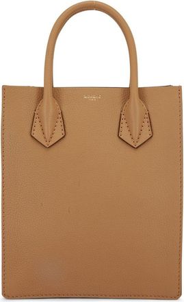 Moreau logo-print leather tote bag - women - CALFSKIN - OS - Brown