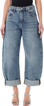 Frame Denim White Relaxed Bubble Jeans