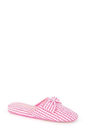 Patricia Green Zoe Gingham Quilted Slipper in Hot Pink at Nordstrom, Size 11