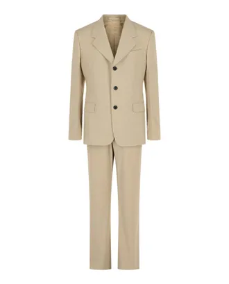 Ferragamo Single-Breasted Suit With Notched Lapels And Tailored Structure