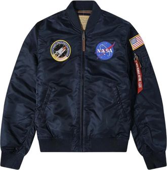 Alpha Industries Nasa Ma-1 Bomberjack - Heren - Bomber jackets - Blauw - XL - Nylon - Jassen