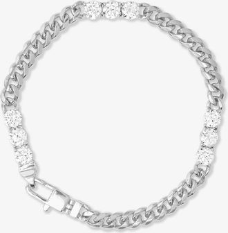 Melinda Maria Womens Julians Obsessed With Diamonds Bracelet In Silver