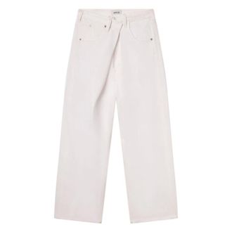 A Gold E Straight Jeans, female, White, Size: W27 Vana Fold Jean