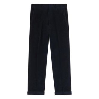 Fay Pantalones Velluto 500 Righe - Trousers - Hombre - Azul - W32