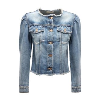 Vicolo Dames, Jassen, Blauw, Maat: M Denim