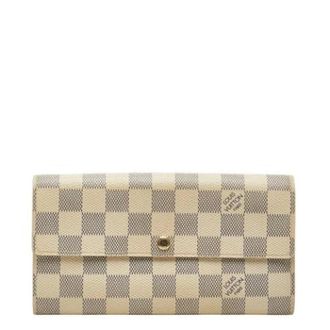 Louis Vuitton Pre-owned Wallets, female, White, Size: ONE SIZE Pre-owned Vintage Long Wallet (bi-fold)