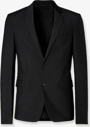 Fendi Blazer Slim Fit in kid mohair - FENDI - gender_Man