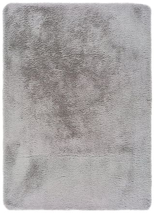 Atticgo Alfombra lavable shaggy gris 200x290 cm