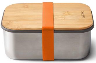 black+blum Grosse Premium Edelstahl Sandwich-Box Blum 1250 ml - Orange