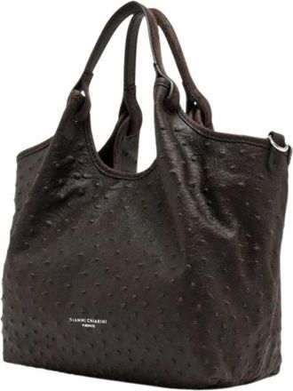 Gianni Chiarini Dua Tote Bag - Dames - Shoppers - Bruin - ONE Size - Katoen - Tassen