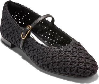Cole Haan Harlan Woven Ballet Flats in Black Woven Fabric/leather at Nordstrom, Size 10.5