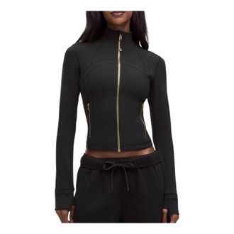 lululemon (WMNS) LULULEMON Define Cropped Jacket Nulu Black Gold LW4CD5S-1069352267