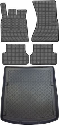 OEM Juego De Alfombrillas De Goma Para Coche Y Alfombrilla Para Maletero Para Audi A6 C7 Sed&aacute;n (marzo De 2011 A Mayo De 2018)