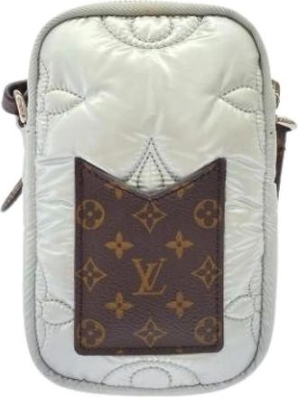 Louis Vuitton Pre-owned Cross Body Bags, female, Gray, Size: ONE SIZE Pre-owned Vintage Monogram Pouch Shoulder Bag