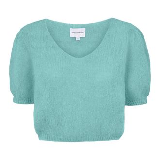 Americandreams Lolanda Pullover - Dames - Ronde hals truien - Groen - L - Wol - Truien & Vesten